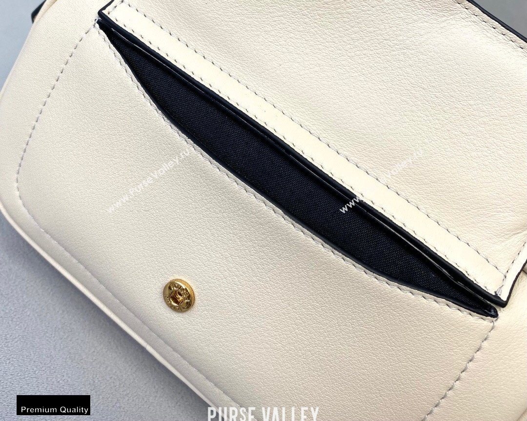 Fendi Leather Easy 2 Mini Baguette Bag White 2020 (chaoliu-20102212)
