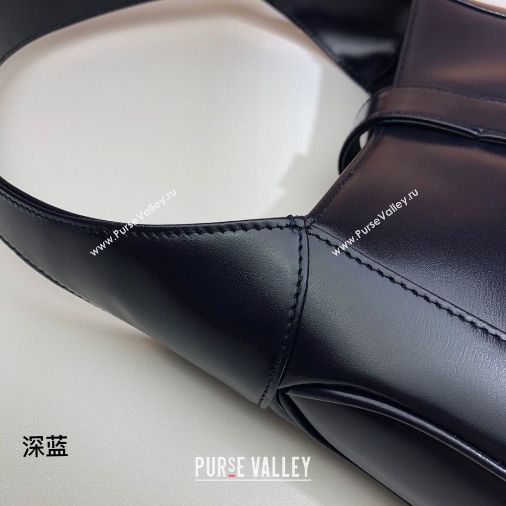 Gucci Jackie 1961 Small Hobo Bag 636709 Leather Dark Blue 2020 (delihang-20102202)