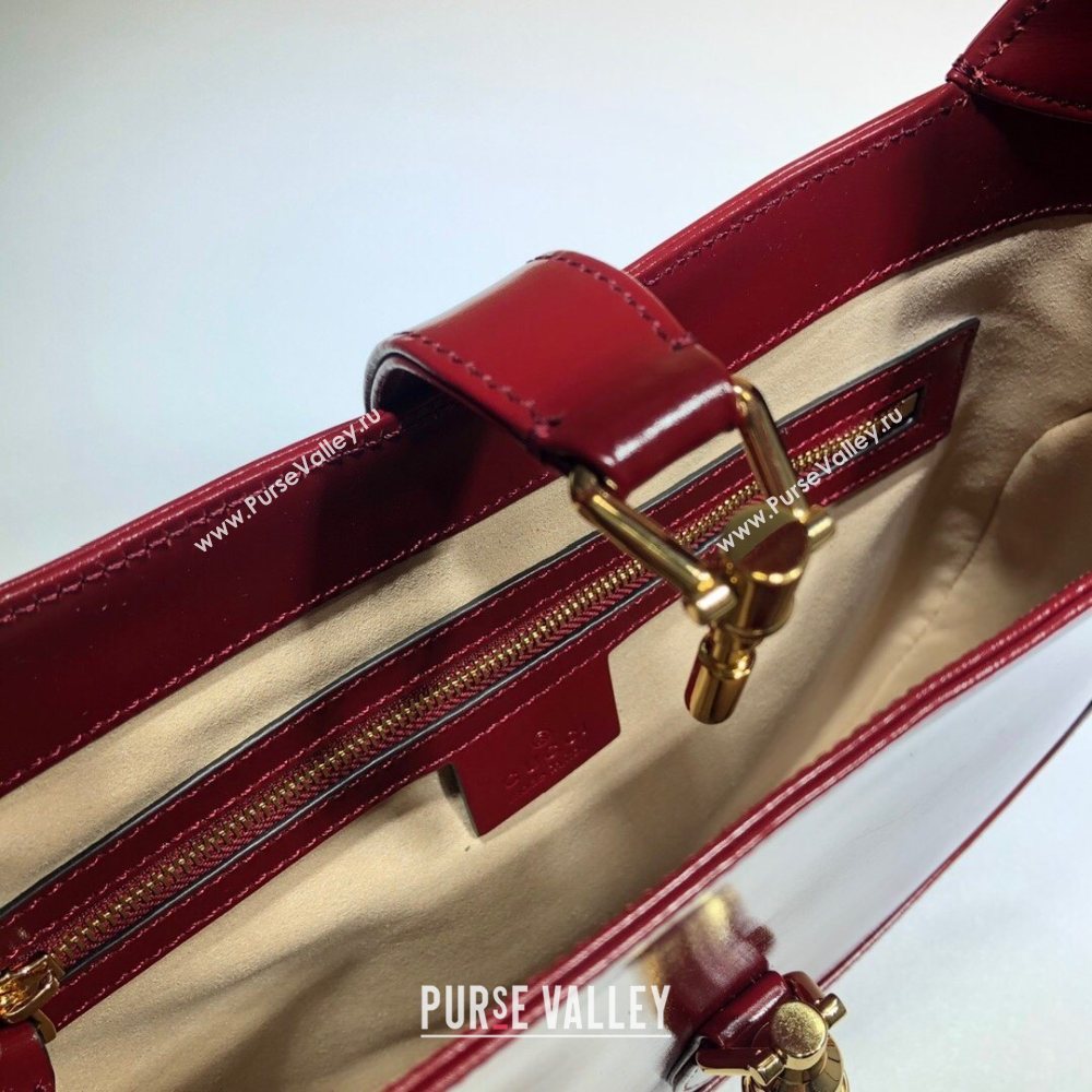Gucci Jackie 1961 Small Hobo Bag 636709 Leather Red 2020 (delihang-20102203)