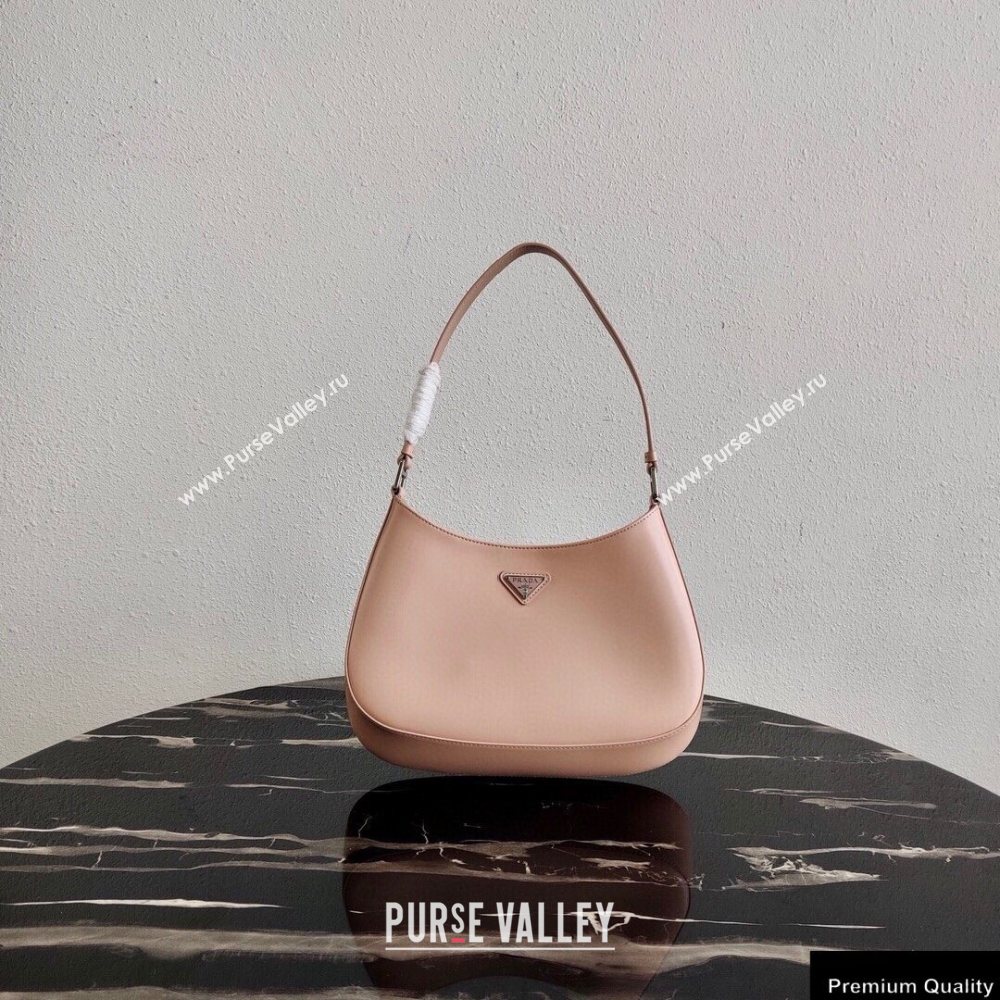 Prada Cleo Brushed Leather Shoulder Bag 1BC499 Orchid Pink 2020 (ziyin-20102321)