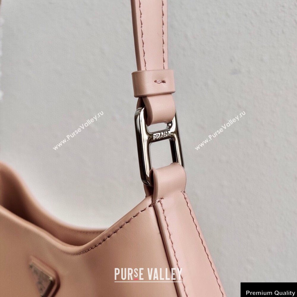 Prada Cleo Brushed Leather Shoulder Bag 1BC499 Orchid Pink 2020 (ziyin-20102321)