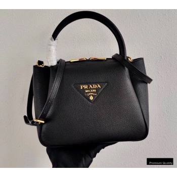 Prada Small Leather HandBag 1BC145 Black 2020 (ziyin-20102331)