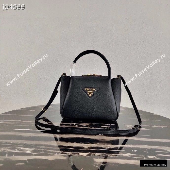 Prada Small Leather HandBag 1BC145 Black 2020 (ziyin-20102331)