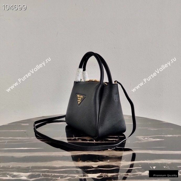 Prada Small Leather HandBag 1BC145 Black 2020 (ziyin-20102331)