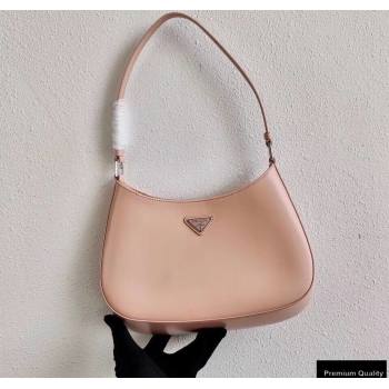 Prada Cleo Brushed Leather Shoulder Bag 1BC499 Orchid Pink 2020 (ziyin-20102321)