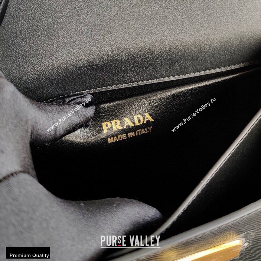 Prada Saffiano Leather Symbole Shoulder Bag 1BD270 Black 2020 (ziyin-20102316)