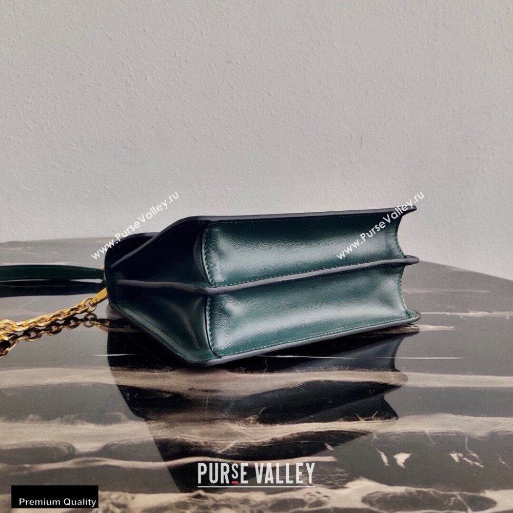 Prada Saffiano Leather Symbole HandBag 1BN021 Dark Green 2020 (ziyin-20102314)
