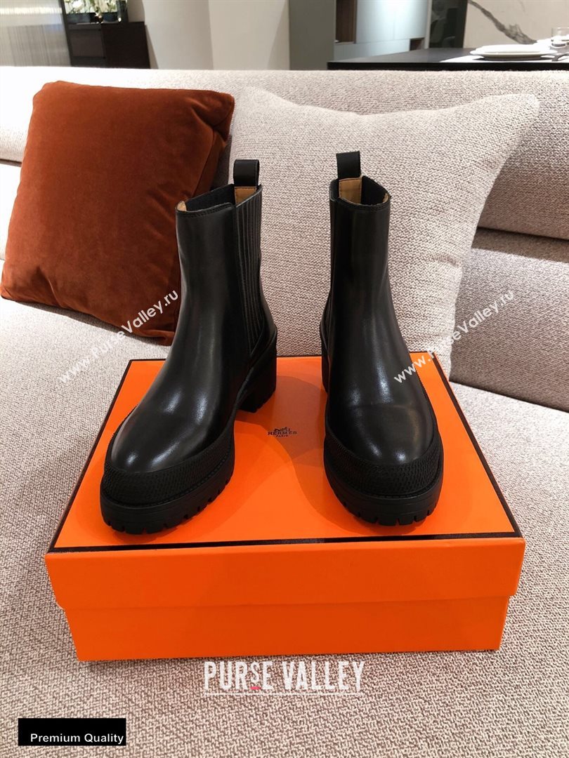 Hermes Barque Ankle Boots Black 2020 (kaola-20102901)