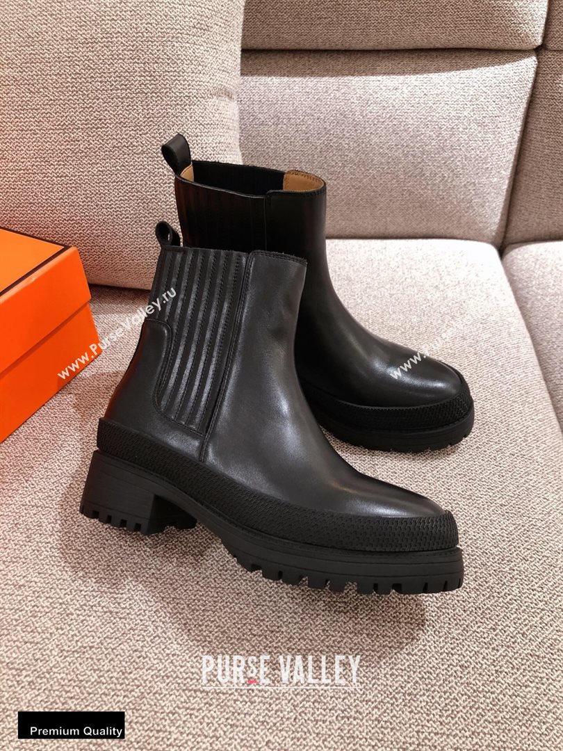 Hermes Barque Ankle Boots Black 2020 (kaola-20102901)