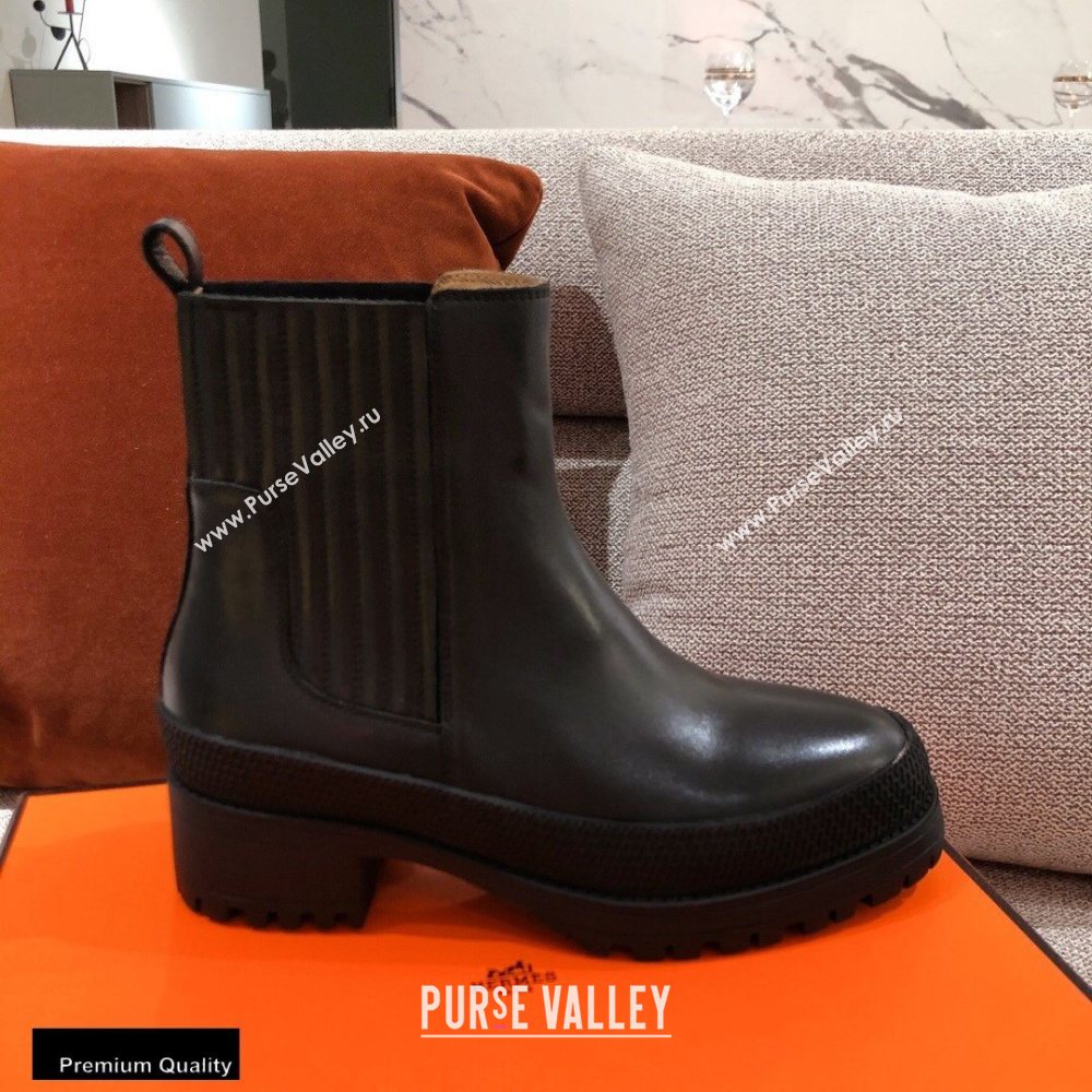 Hermes Barque Ankle Boots Black 2020 (kaola-20102901)
