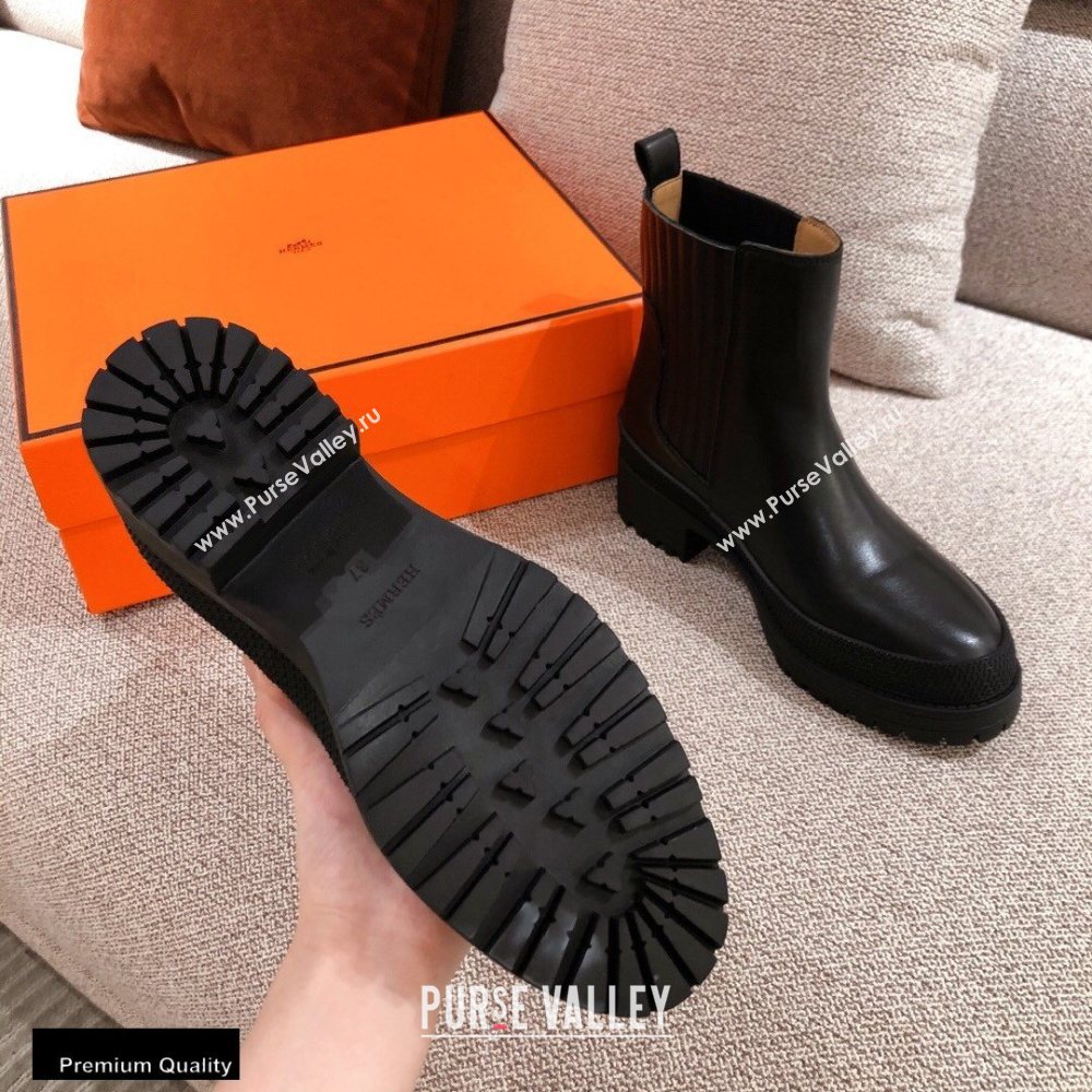 Hermes Barque Ankle Boots Black 2020 (kaola-20102901)
