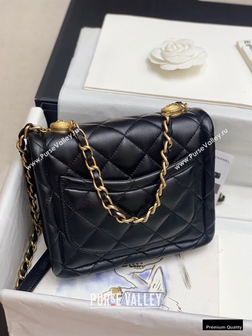 Chanel Lambskin Vintage Small Flap Bag Black 2020 (jiyuan-20102918)