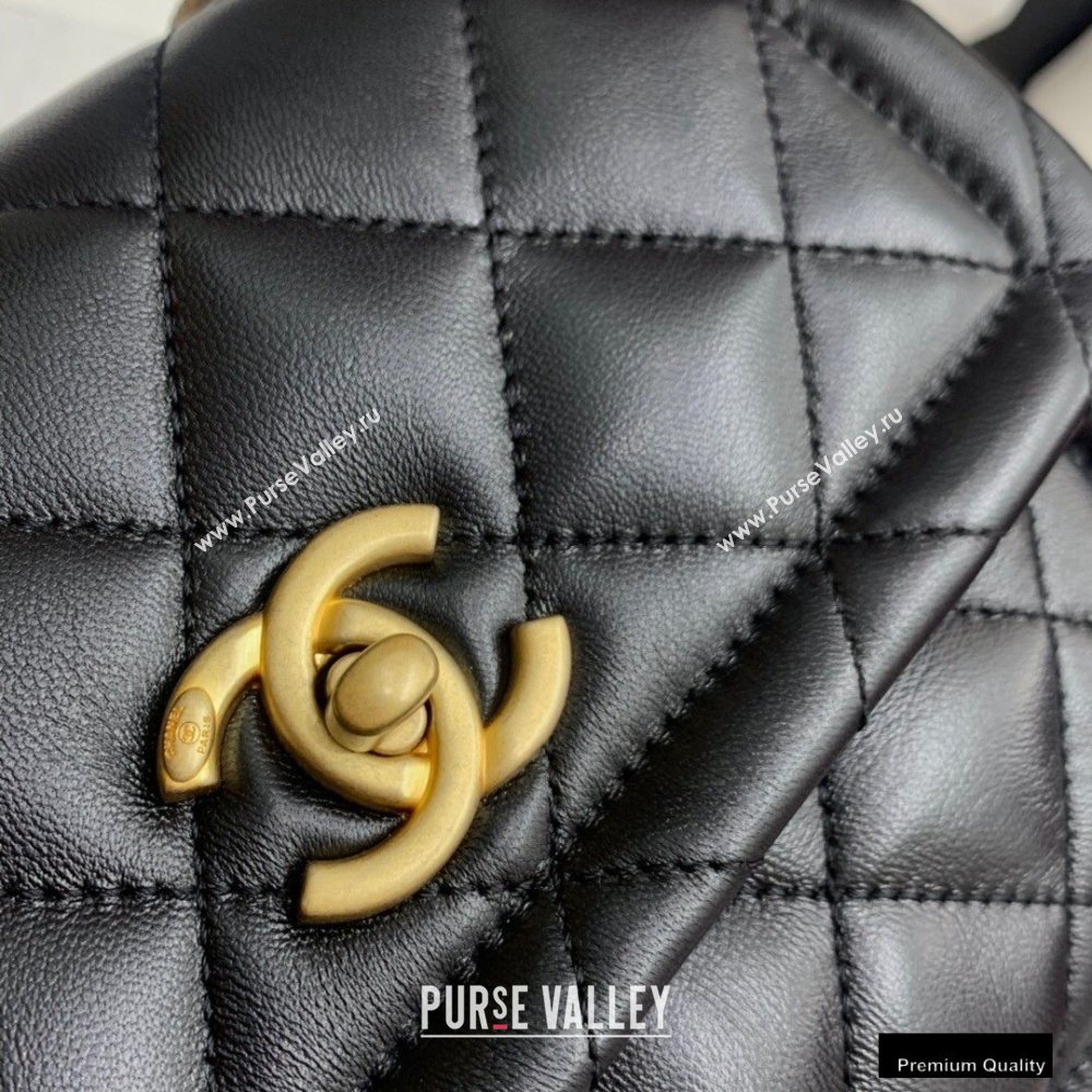 Chanel Lambskin Vintage Small Flap Bag Black 2020 (jiyuan-20102918)