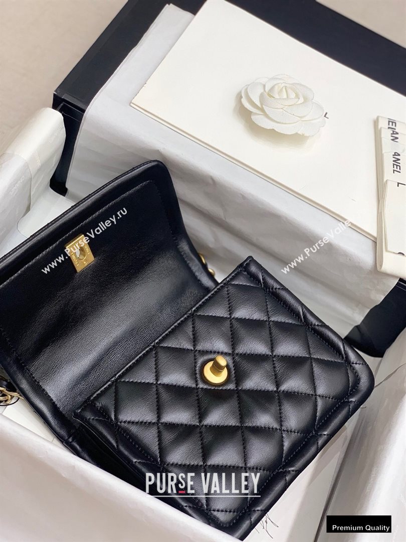 Chanel Lambskin Vintage Small Flap Bag Black 2020 (jiyuan-20102918)