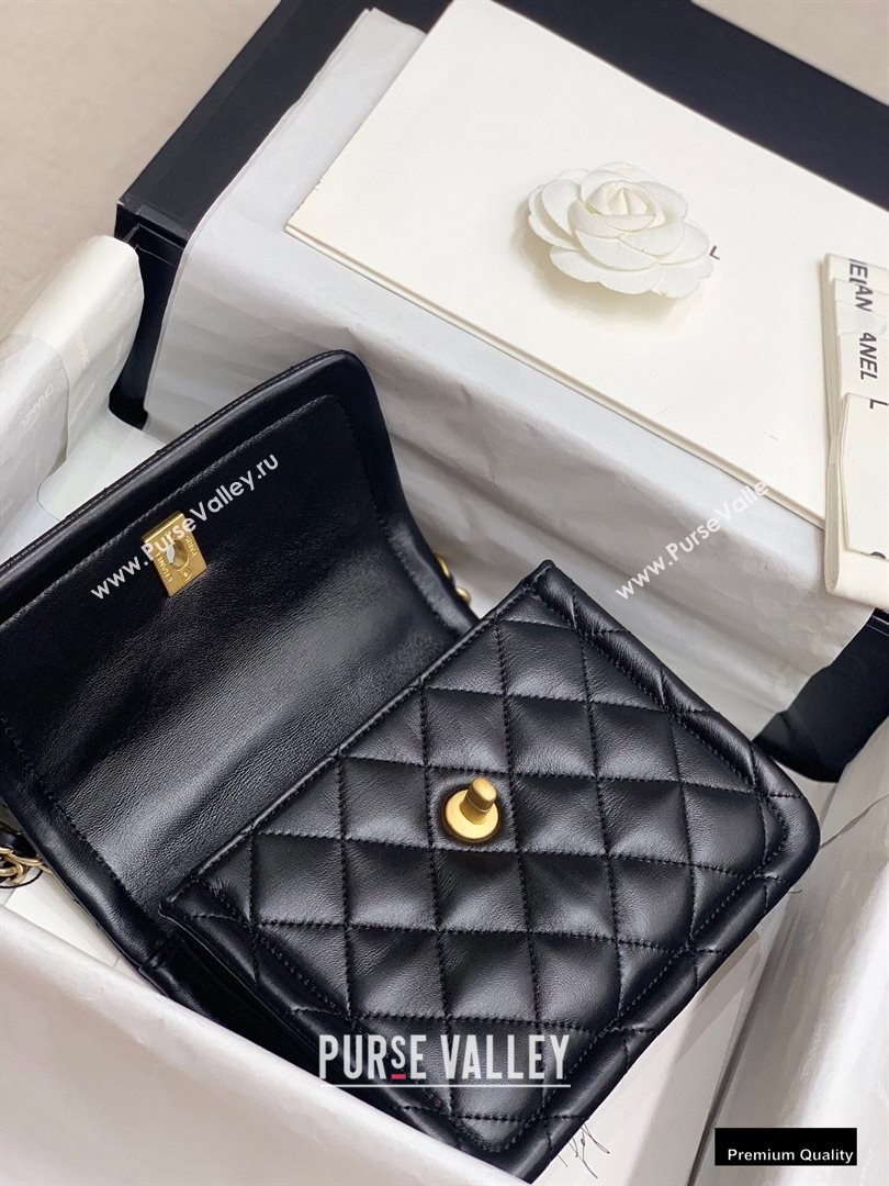 Chanel Lambskin Vintage Small Flap Bag Black 2020 (jiyuan-20102918)