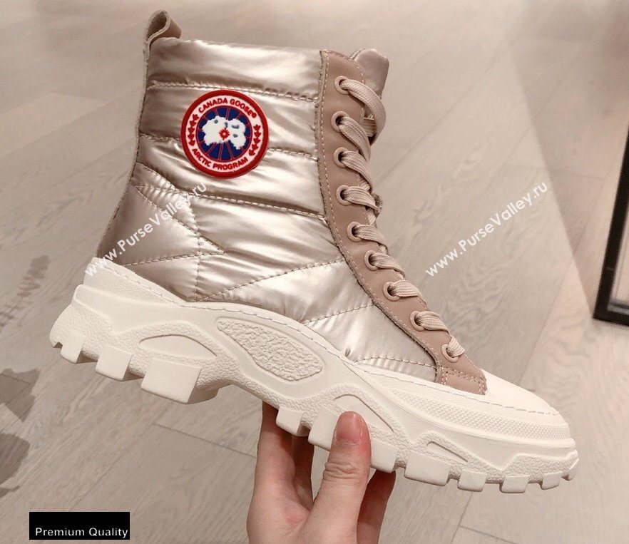 Canada Goose Ankle Boots Light Gold 2020 (kaola-20102906)