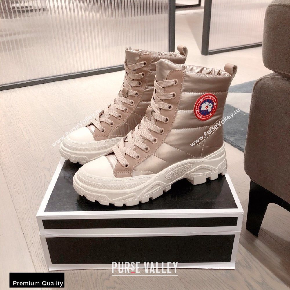 Canada Goose Ankle Boots Light Gold 2020 (kaola-20102906)