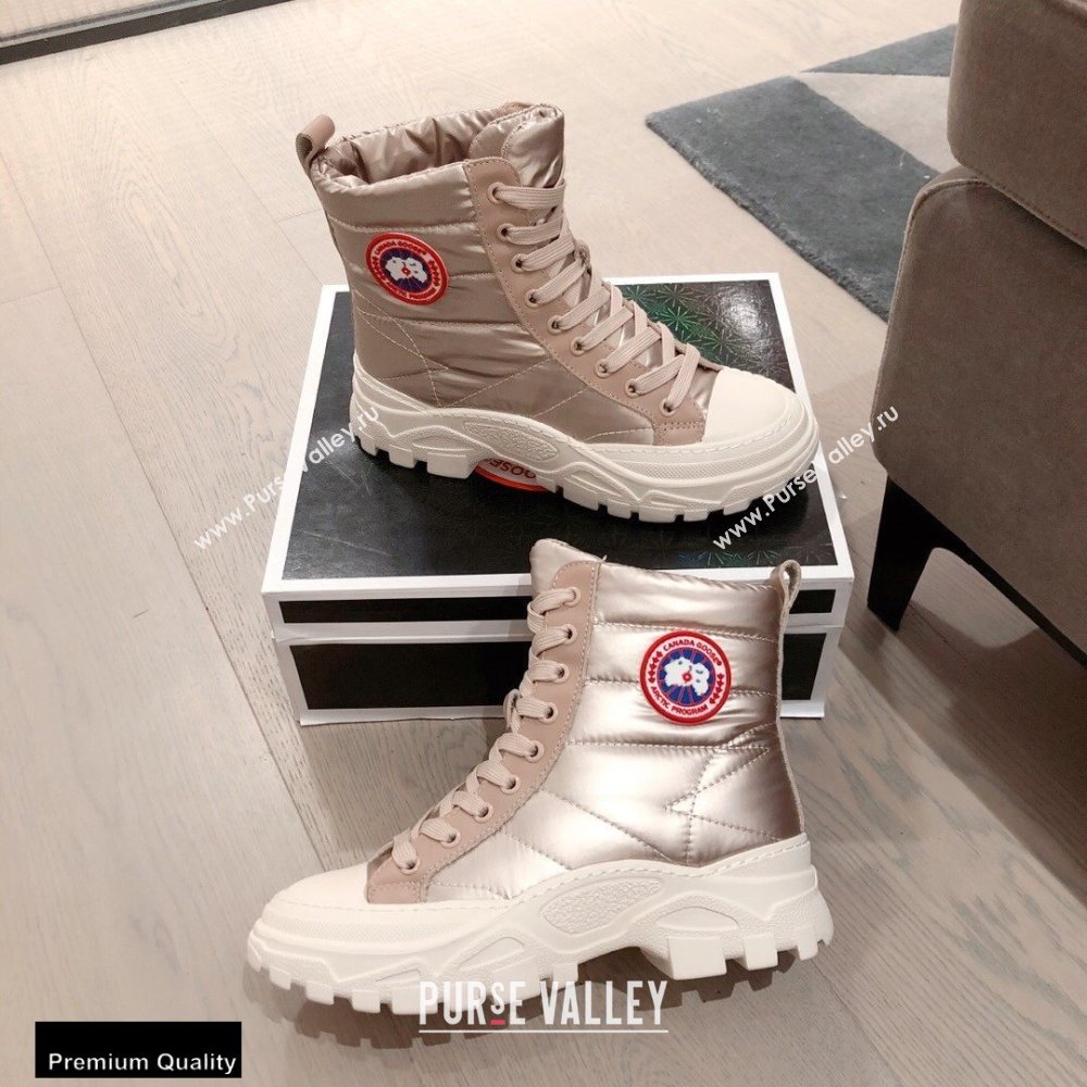 Canada Goose Ankle Boots Light Gold 2020 (kaola-20102906)