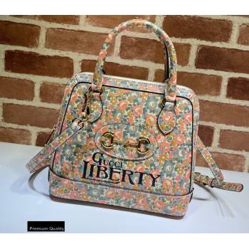 Gucci Horsebit 1955 Small Top Handle Bag 621220 Floral Print Liberty London 2020 (dlh-20110505)