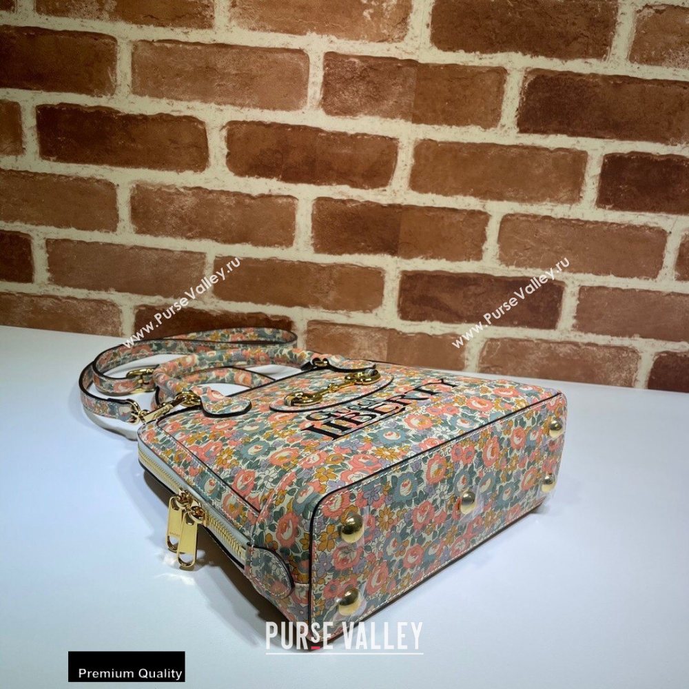 Gucci Horsebit 1955 Small Top Handle Bag 621220 Floral Print Liberty London 2020 (dlh-20110505)