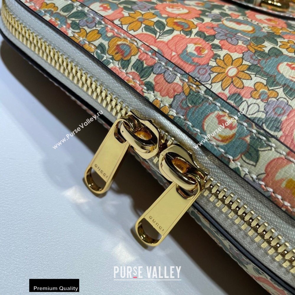 Gucci Horsebit 1955 Small Top Handle Bag 621220 Floral Print Liberty London 2020 (dlh-20110505)
