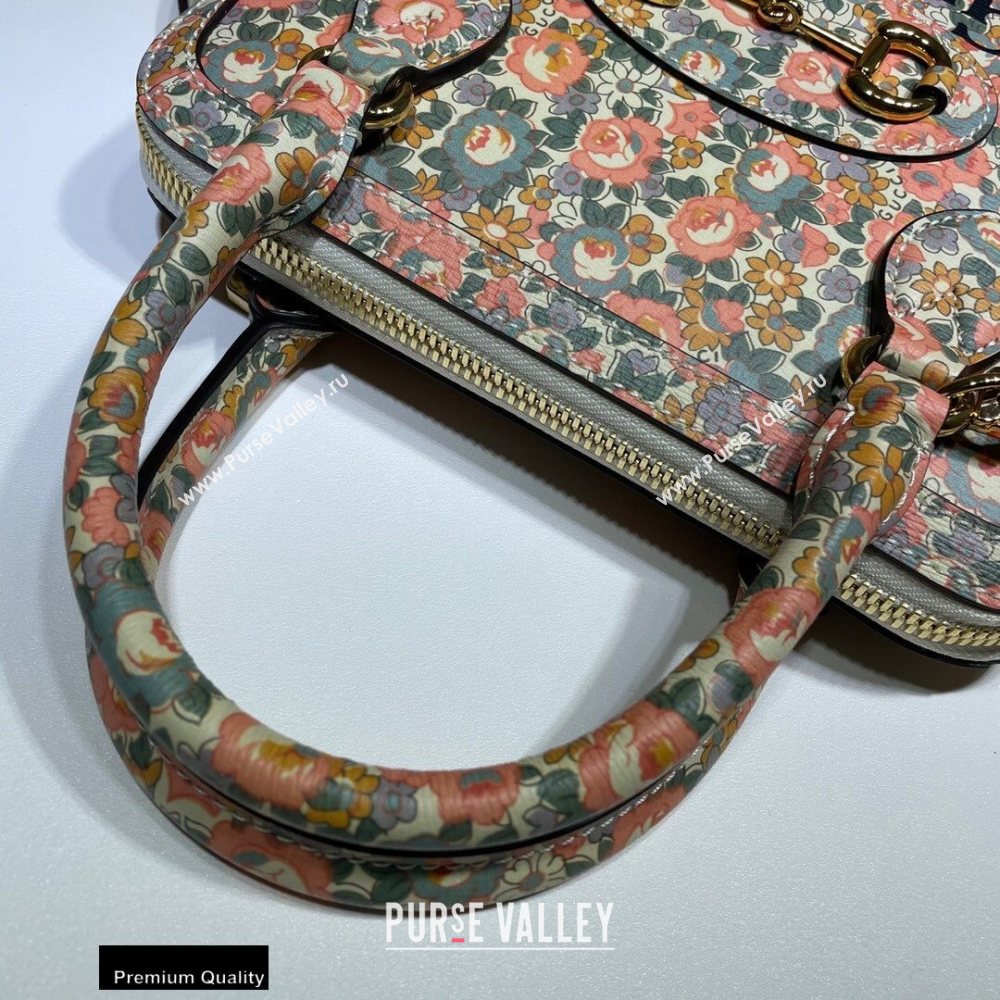 Gucci Horsebit 1955 Small Top Handle Bag 621220 Floral Print Liberty London 2020 (dlh-20110505)
