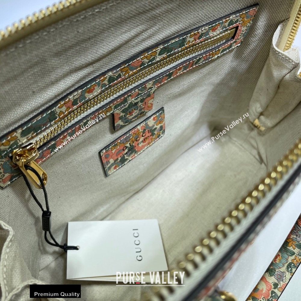 Gucci Horsebit 1955 Small Top Handle Bag 621220 Floral Print Liberty London 2020 (dlh-20110505)