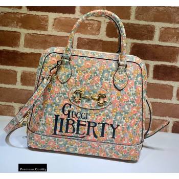 Gucci Horsebit 1955 Top Handle Bag 620850 Floral Print Liberty London 2020 (dlh-20110504)