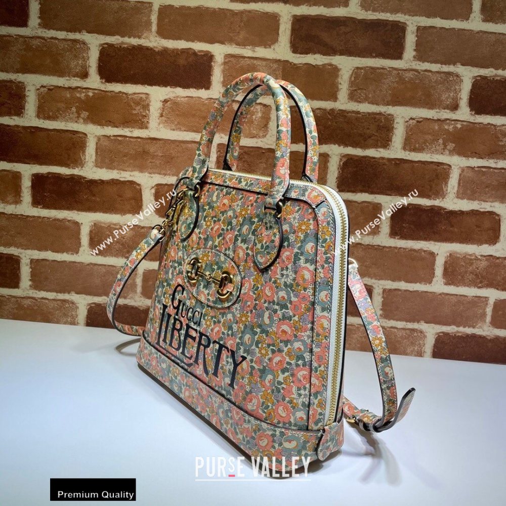Gucci Horsebit 1955 Top Handle Bag 620850 Floral Print Liberty London 2020 (dlh-20110504)