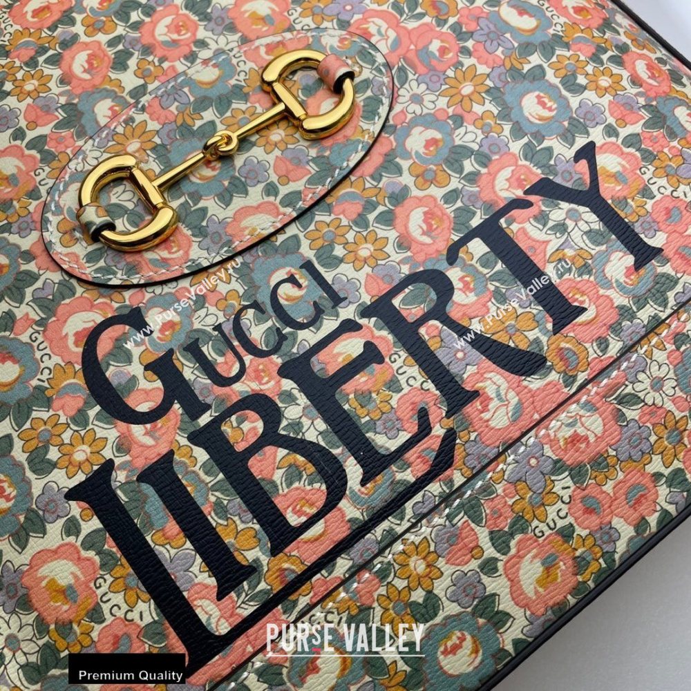 Gucci Horsebit 1955 Top Handle Bag 620850 Floral Print Liberty London 2020 (dlh-20110504)