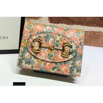 Gucci Horsebit 1955 Card Case Wallet 621887 Floral Print Liberty London 2020 (dlh-20110508)