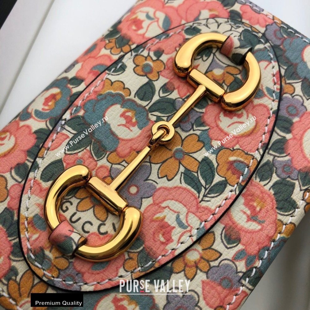 Gucci Horsebit 1955 Card Case Wallet 621887 Floral Print Liberty London 2020 (dlh-20110508)