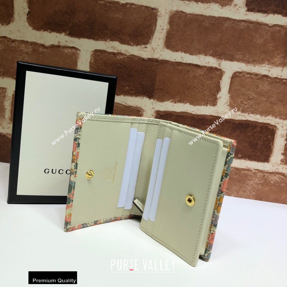 Gucci Horsebit 1955 Card Case Wallet 621887 Floral Print Liberty London 2020 (dlh-20110508)