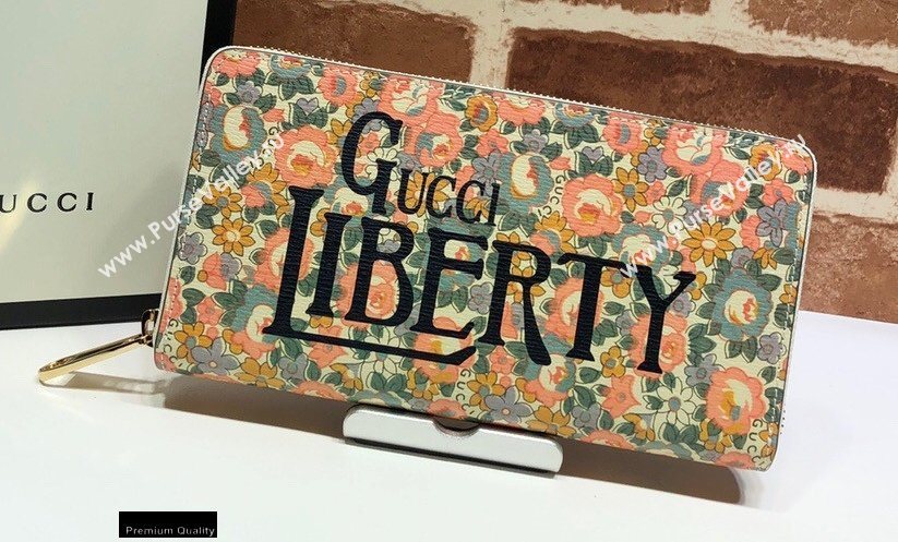 Gucci Zip Around Wallet 636249 Floral Print Liberty London 2020 (dlh-20110506)