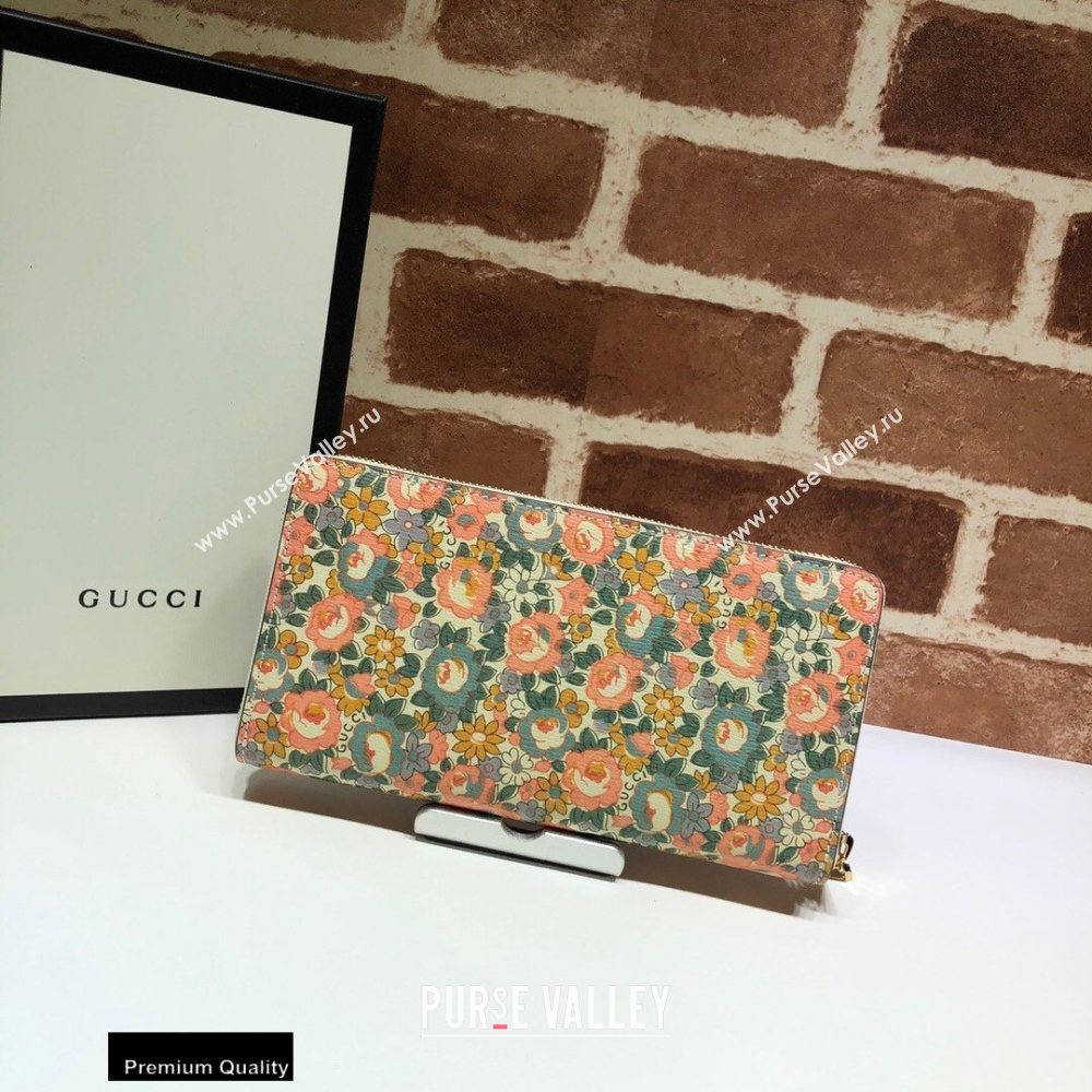 Gucci Zip Around Wallet 636249 Floral Print Liberty London 2020 (dlh-20110506)