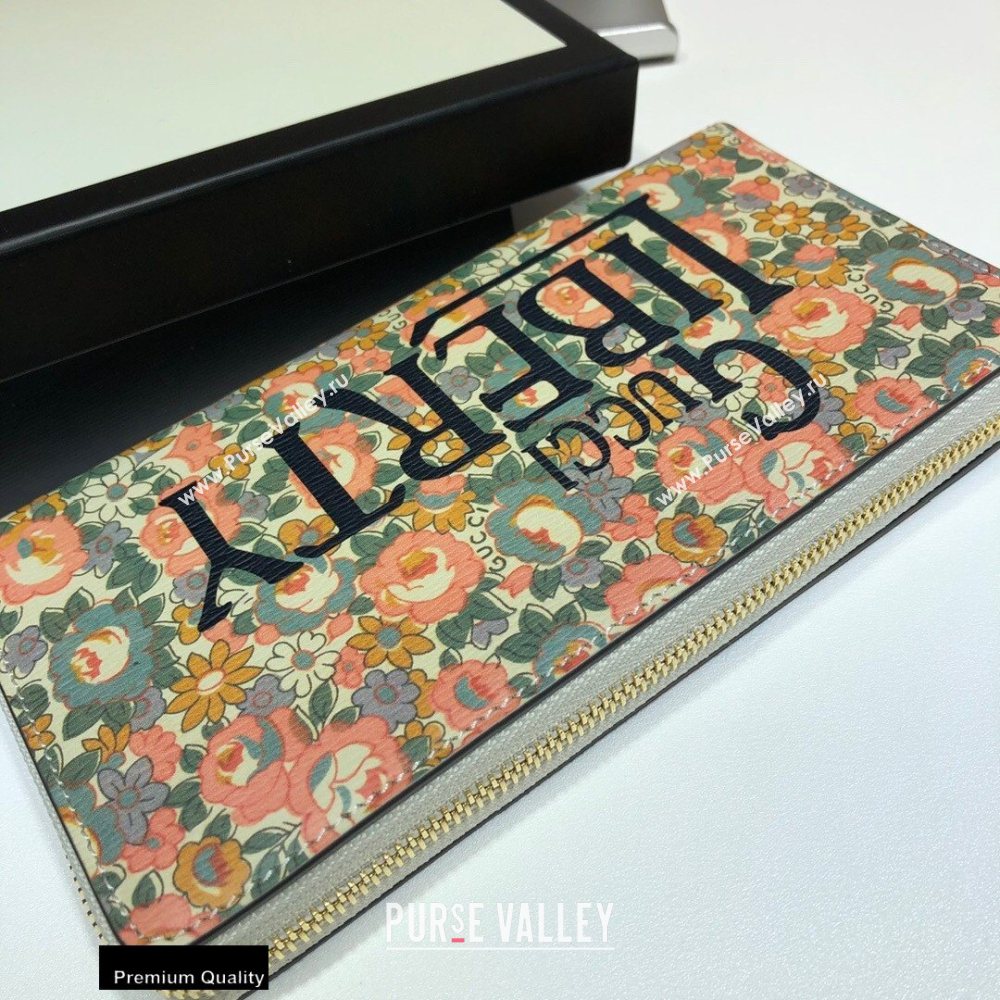 Gucci Zip Around Wallet 636249 Floral Print Liberty London 2020 (dlh-20110506)