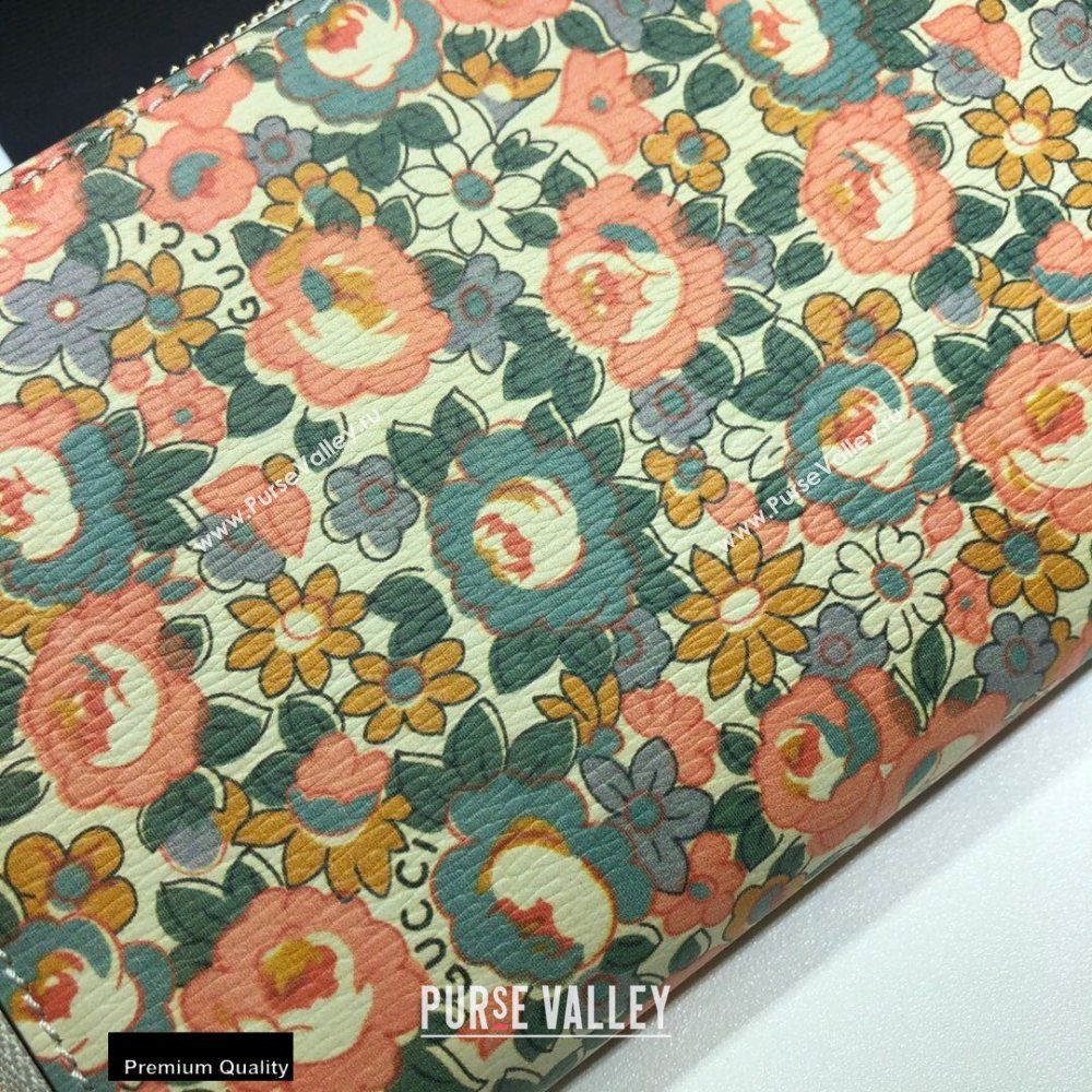 Gucci Zip Around Wallet 636249 Floral Print Liberty London 2020 (dlh-20110506)