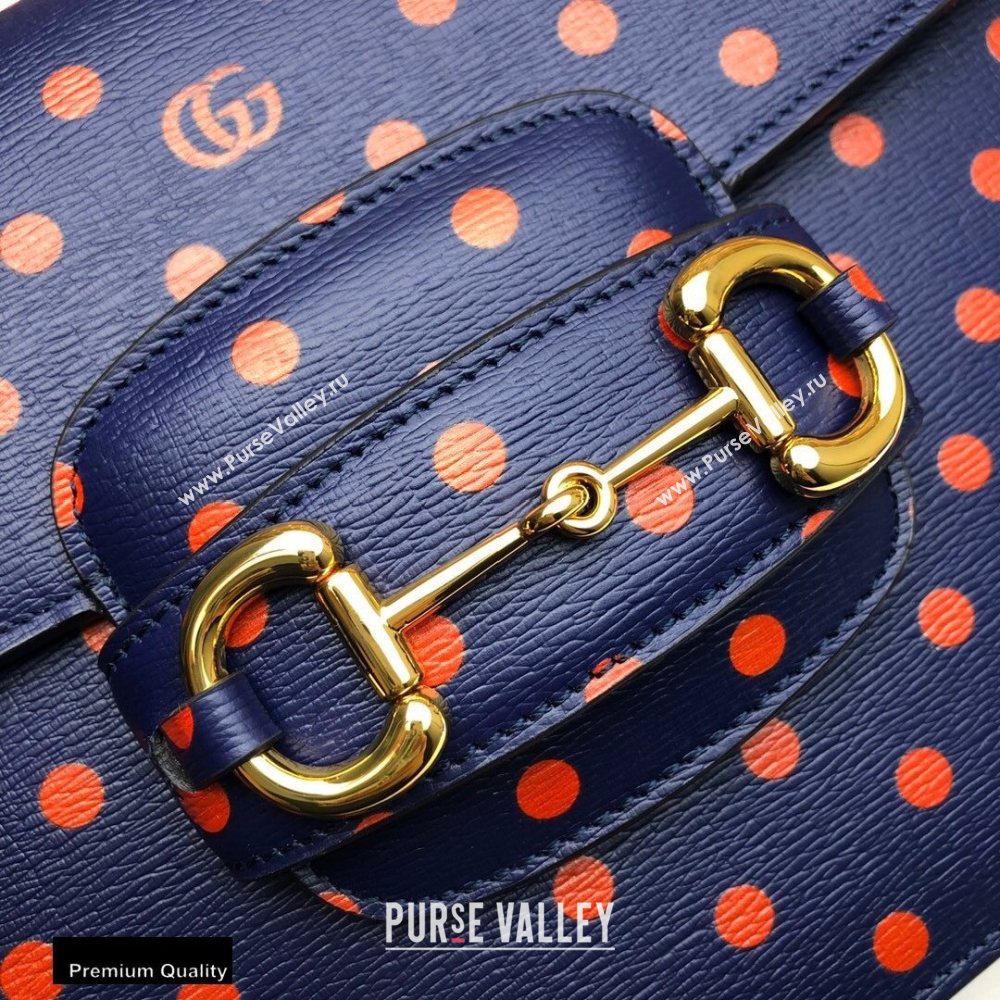 Gucci 1955 Horsebit Shoulder Bag 602204 Polka Dot 2020 (dlh-20110502)