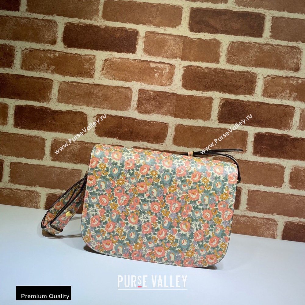 Gucci 1955 Horsebit Shoulder Bag 602204 Floral Print Liberty London 2020 (dlh-20110503)