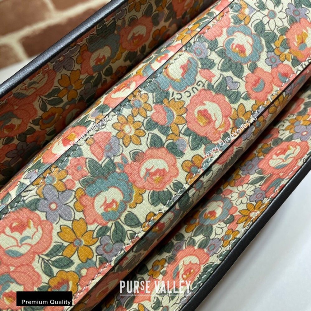 Gucci 1955 Horsebit Shoulder Bag 602204 Floral Print Liberty London 2020 (dlh-20110503)