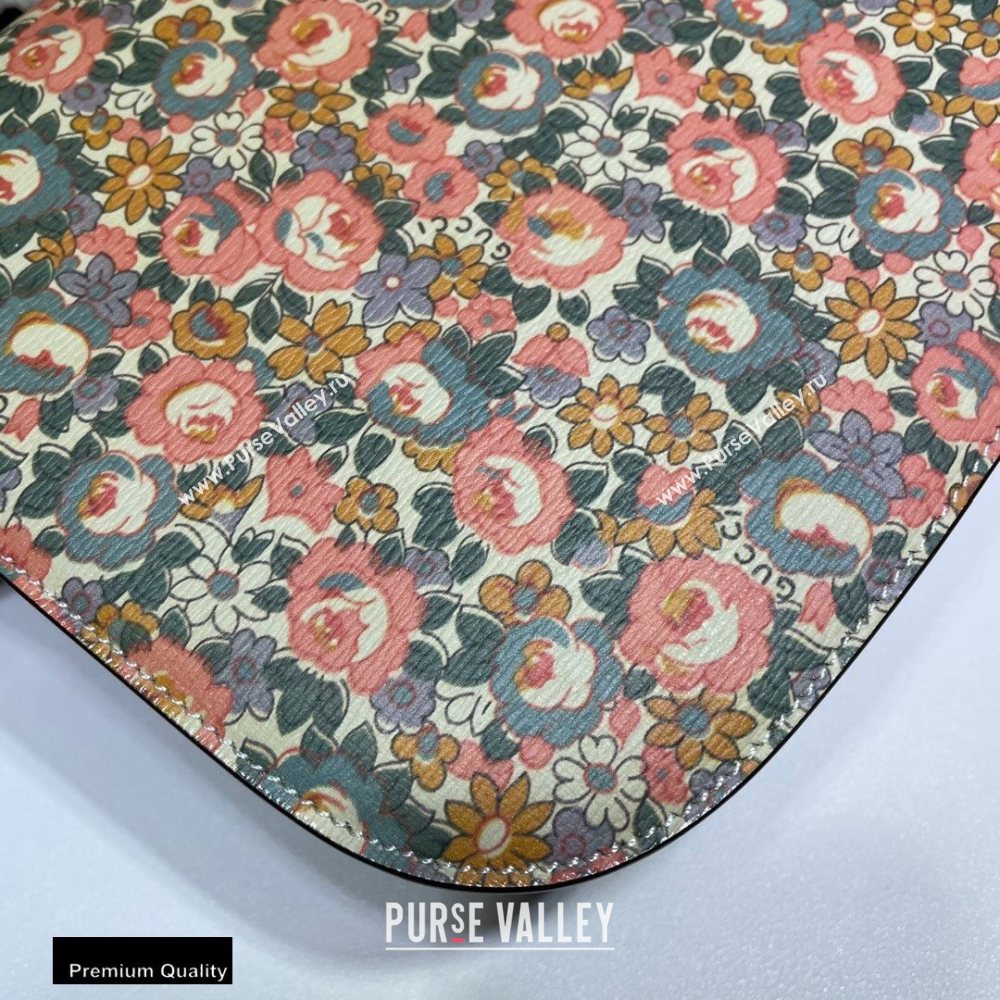 Gucci 1955 Horsebit Shoulder Bag 602204 Floral Print Liberty London 2020 (dlh-20110503)