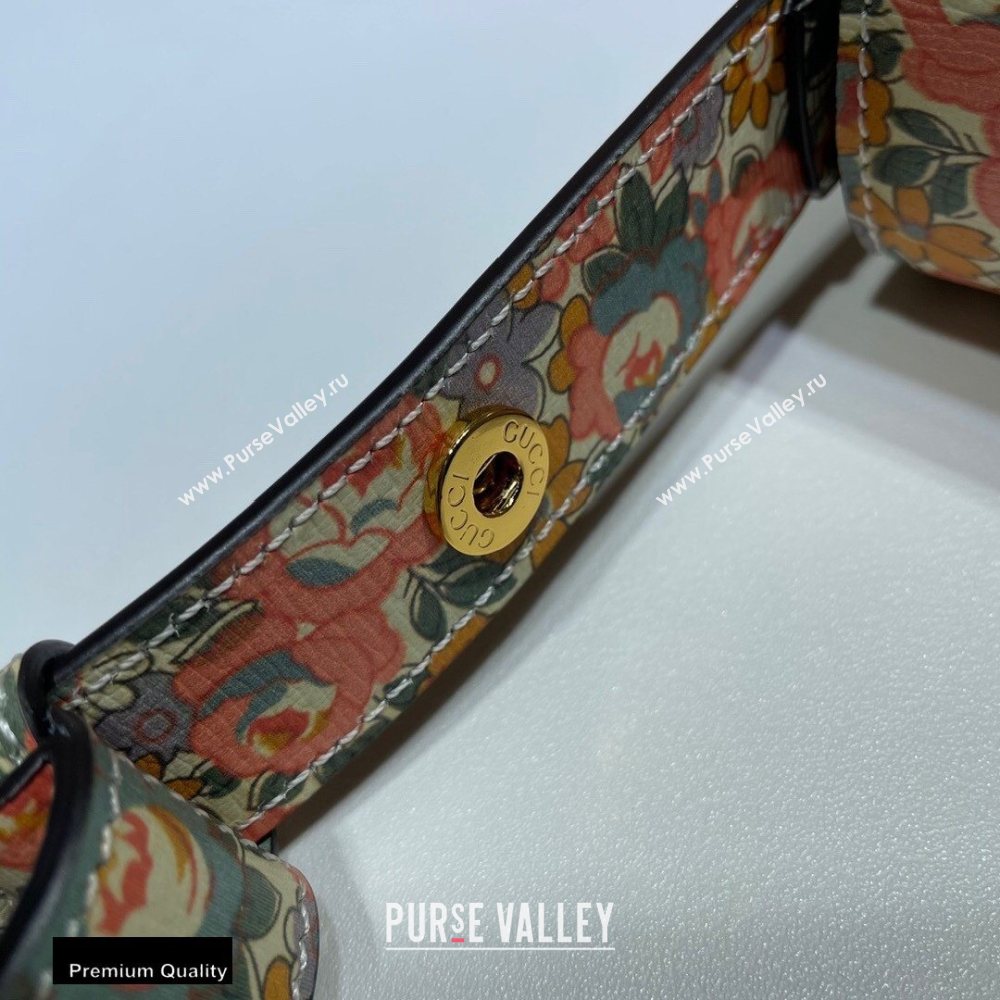 Gucci 1955 Horsebit Shoulder Bag 602204 Floral Print Liberty London 2020 (dlh-20110503)