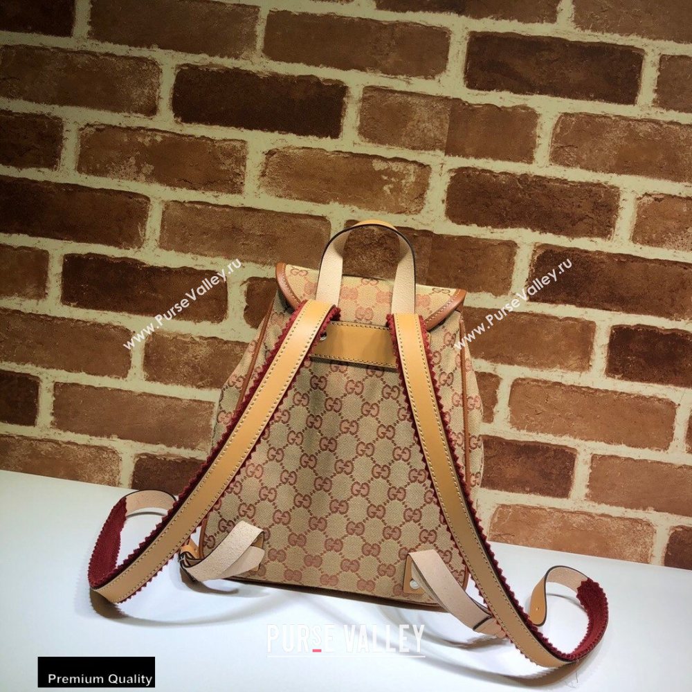 Gucci Childrens GG Backpack Bag 630818 Beige Canvas 2020 (dlh-20110510)