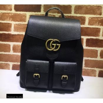 Gucci GG Marmont Leather Backpack Bag 429007 Black (dlh-20110509)