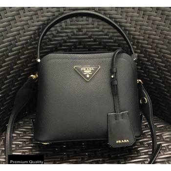 Prada Micro Saffiano Leather Matinee Bag 1BA286 Black 2020 (gongyifang-20110615)