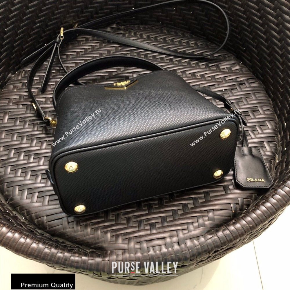 Prada Micro Saffiano Leather Matinee Bag 1BA286 Black 2020 (gongyifang-20110615)