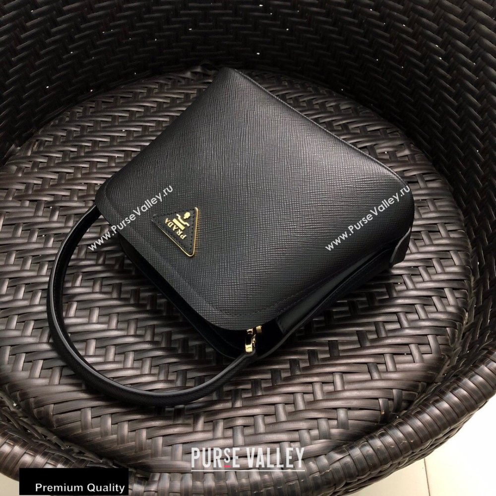 Prada Micro Saffiano Leather Matinee Bag 1BA286 Black 2020 (gongyifang-20110615)