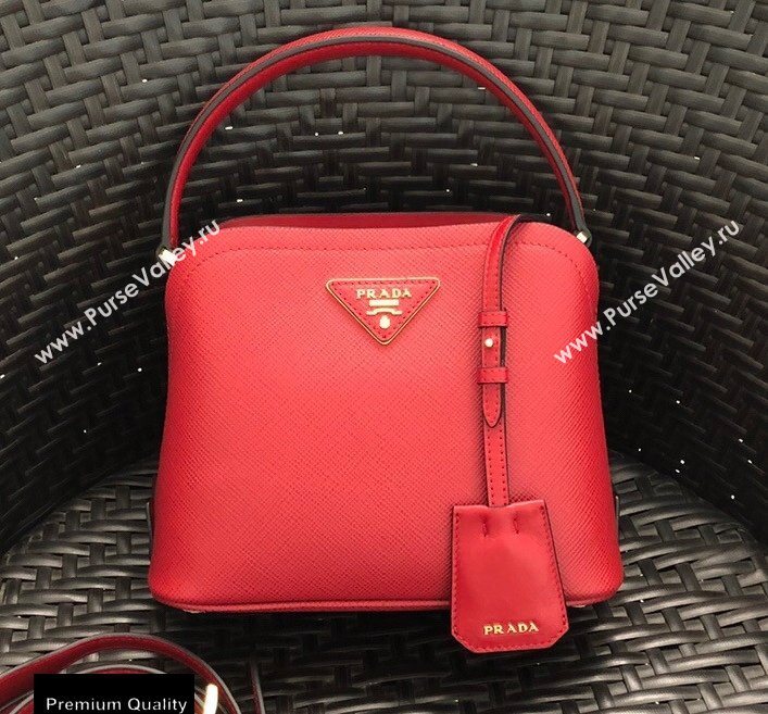 Prada Micro Saffiano Leather Matinee Bag 1BA286 Red 2020 (gongyifang-20110617)