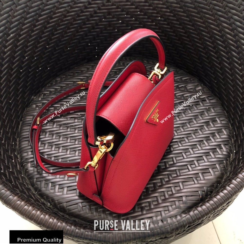 Prada Micro Saffiano Leather Matinee Bag 1BA286 Red 2020 (gongyifang-20110617)