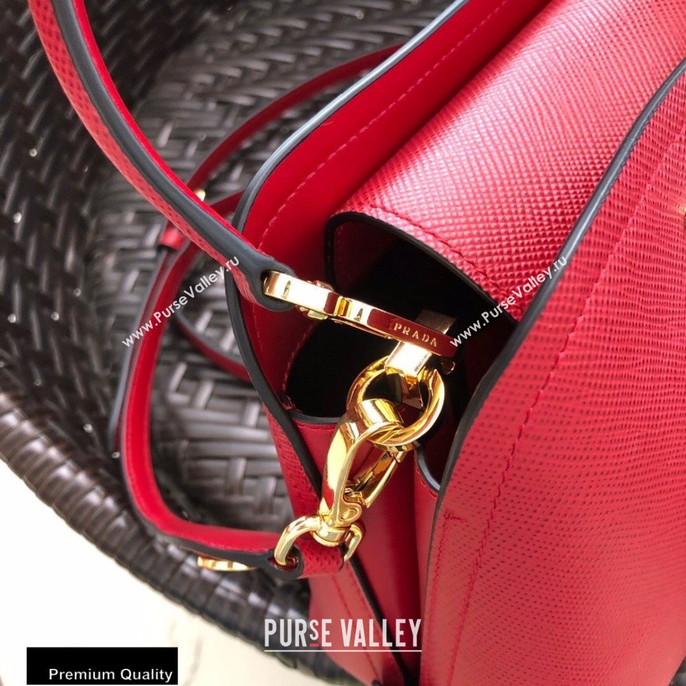 Prada Micro Saffiano Leather Matinee Bag 1BA286 Red 2020 (gongyifang-20110617)